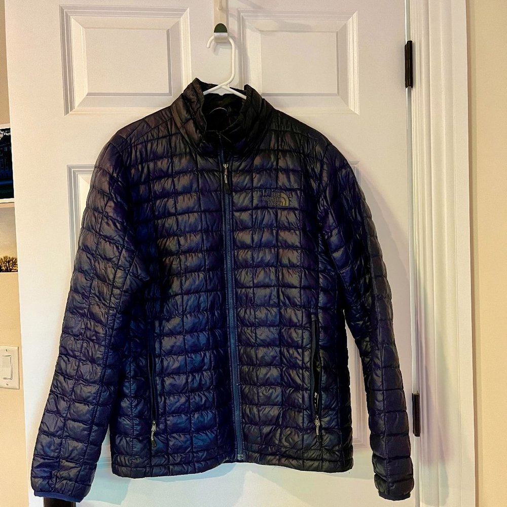 Navy Blue North Face ThermoBall Mens Jacket - Size M